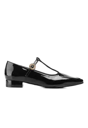 Callie Square Toe Mary Janes (Black)