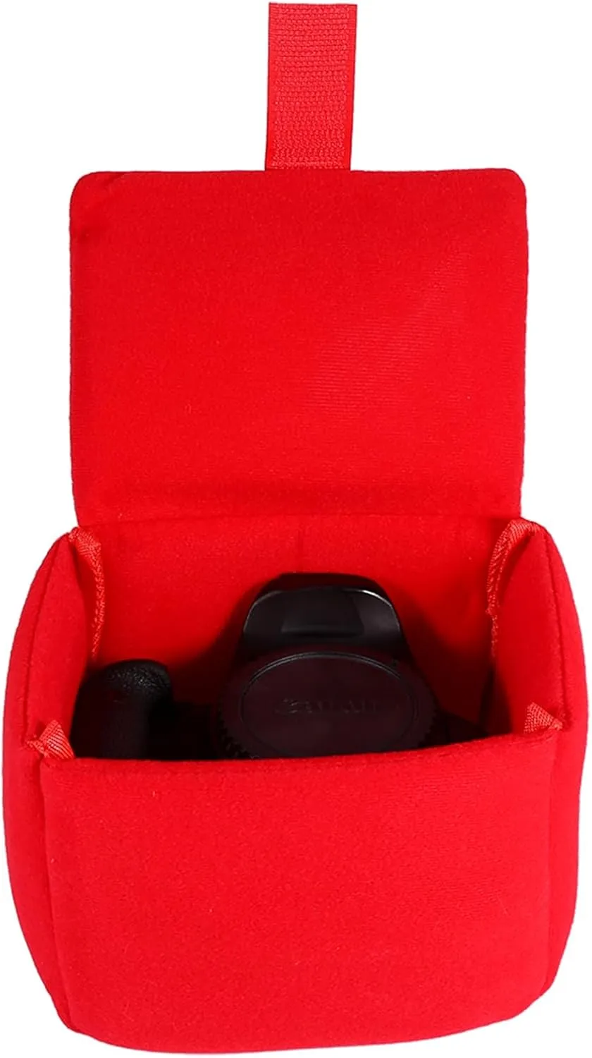 Camera Bag, Shockproof DSLR Camera Bag Insert, Velvet Material Camera Case Bag, Versatile Bag OrganizerAccessory, for All Backpacks, Laptop Bags and Trolleys