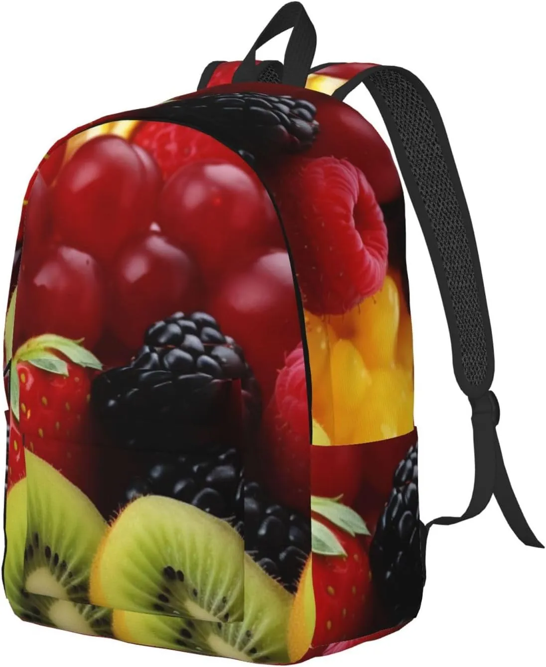 Canvas Backpack for Men Women Laptop Backpack Fresh fruit Rucksack Lightweight Canvas Daypack