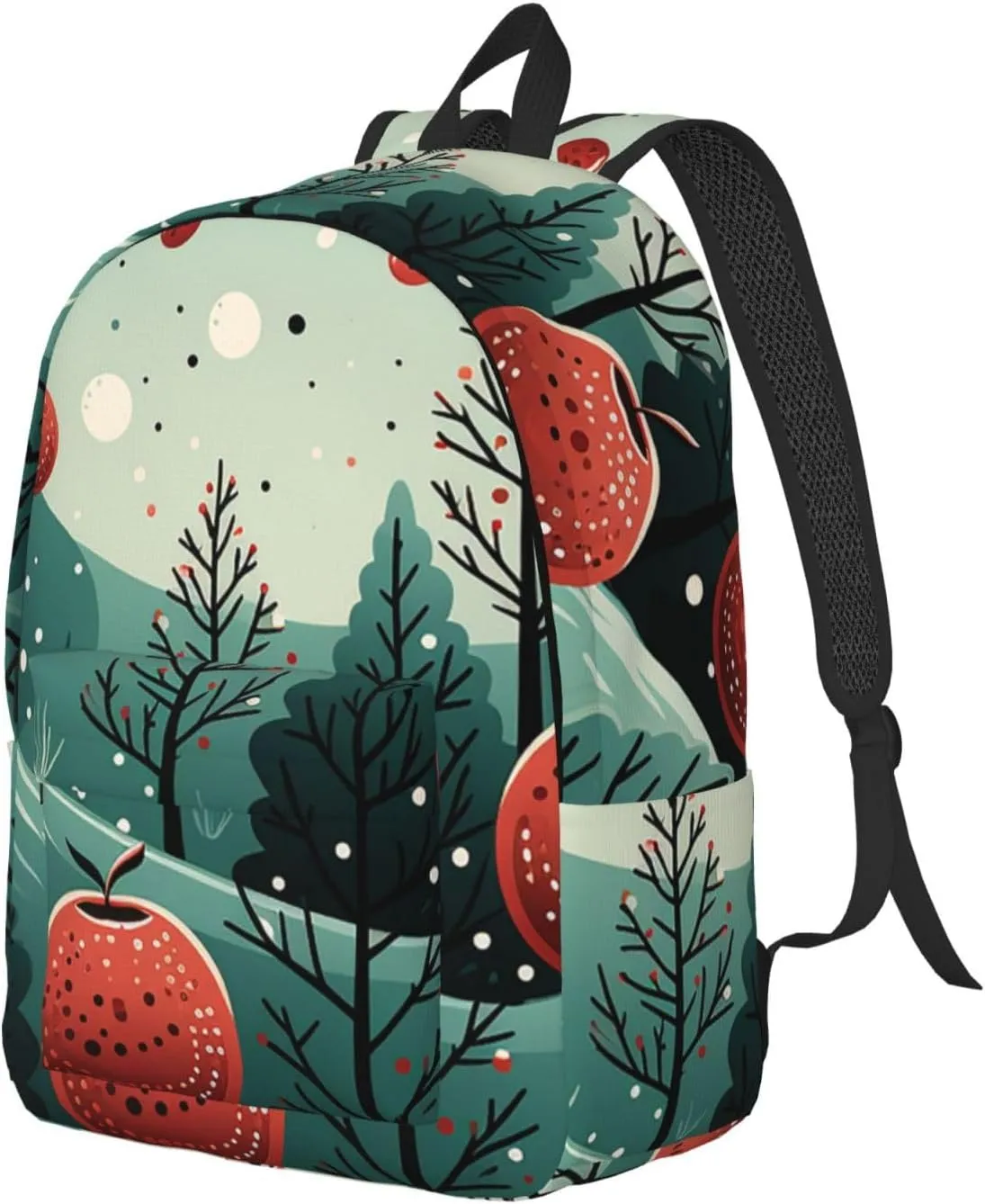 Canvas Backpack Lightweight Laptop Backpack for Men Women Hawthorn and Tree Backpack Casual Daypack for Travel
