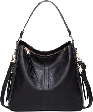 Canvas Tote Bag Hobo Handbags Large Designer Ladies Bag Bucket Purse Faux Leather For Shopping Travel