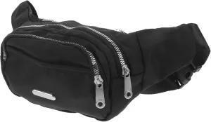 Capacity Double Zipper Fanny Pack for Women Fashionable Waist Bag Stylish Pouch for Outdoor Travel