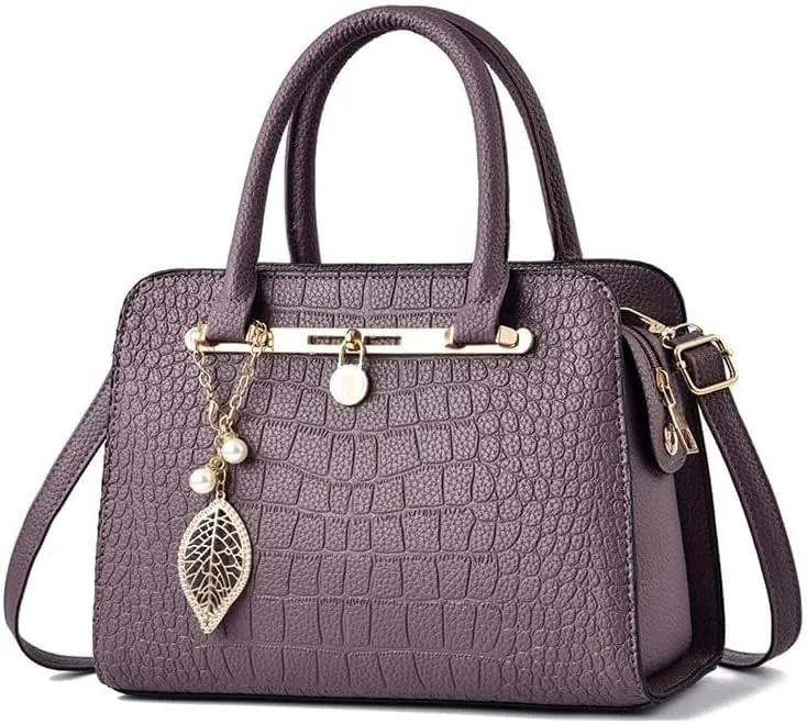 Capacity Women Handbags Versatile Ladies Shoulder Bag Cross Body BagFashion Crocodile Grain Simple Commuting Large