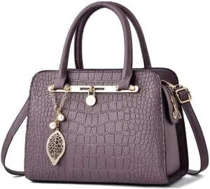 Capacity Women Handbags Versatile Ladies Shoulder Bag Cross Body BagFashion Crocodile Grain Simple Commuting Large