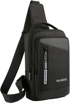 Chest Bag Daypack Fanny Pack Messenger Bag Solid Color Cloth Outdoor Leisure Customize Chest Bag Men Shoulder