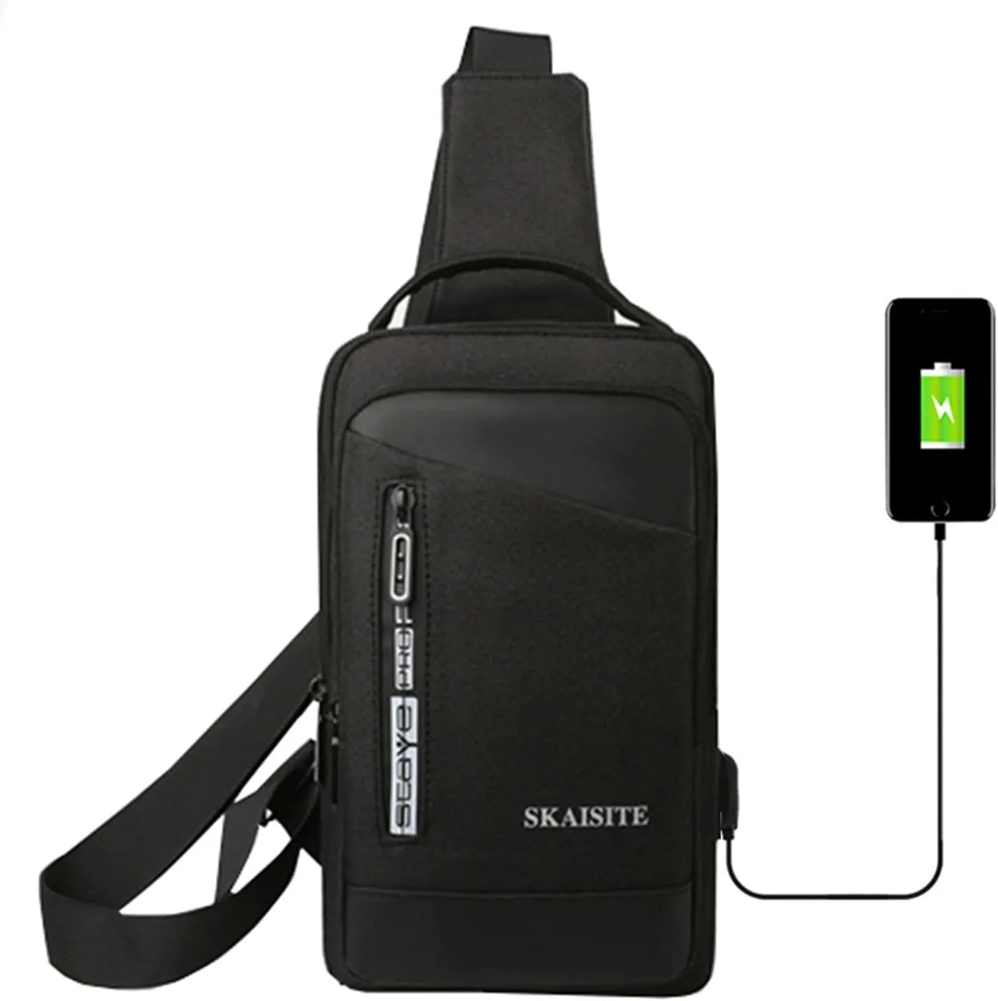 Chest Bag Daypack Fanny Pack Messenger Bag Solid Color Cloth Outdoor Leisure Customize Chest Bag Men Shoulder