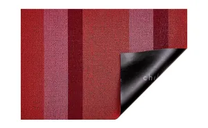 Chilewich Shag Utility Mat - Bold Stripe - Punch