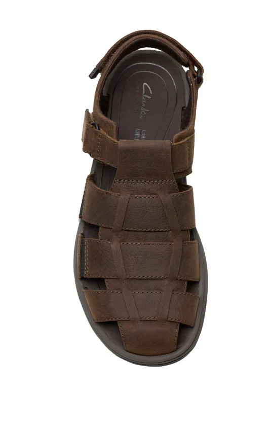 Clarks Mens "Saltway Cove" Brown - Fishermens Sandal