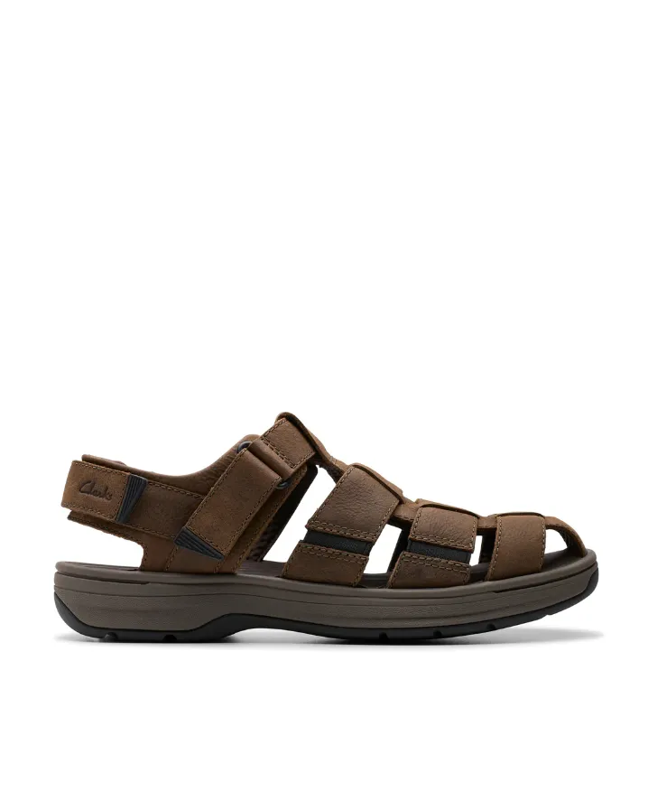 Clarks Mens "Saltway Cove" Brown - Fishermens Sandal