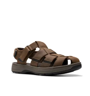 Clarks Mens "Saltway Cove" Brown - Fishermens Sandal
