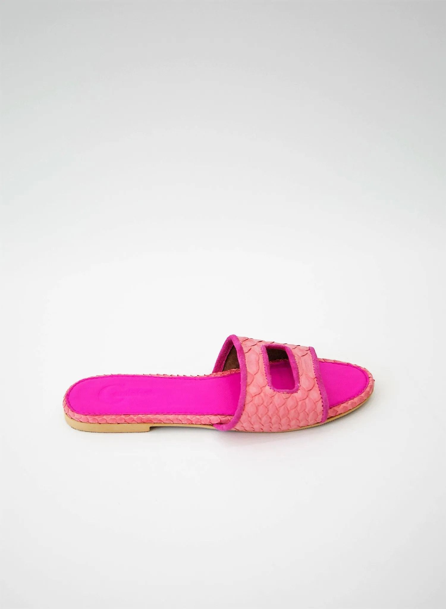 Cleo Pink Slide Sandals