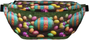 Colorful Easter Egg Stylish Crossbody Waist Pack - Versatile And Compact Travel Pouch For Hands-Free Storage