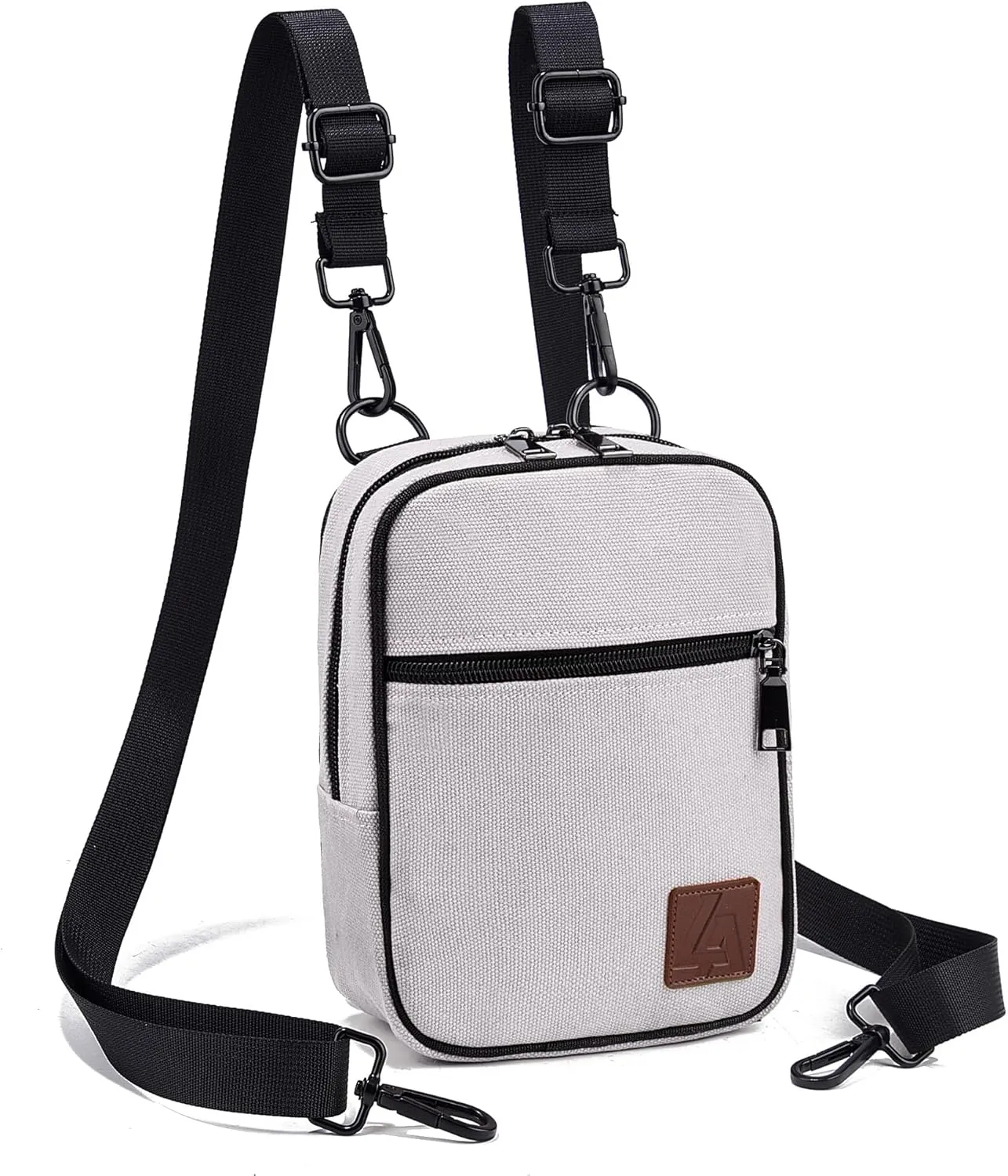 Convertible Crossbody Bag for Men/Women,Adjustable Waist/Shoulder/Backpack with 2/3 Strap,Everyday Essentials Carrier