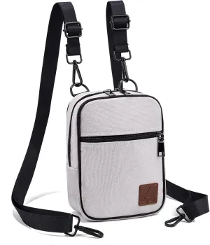 Convertible Crossbody Bag for Men/Women,Adjustable Waist/Shoulder/Backpack with 2/3 Strap,Everyday Essentials Carrier