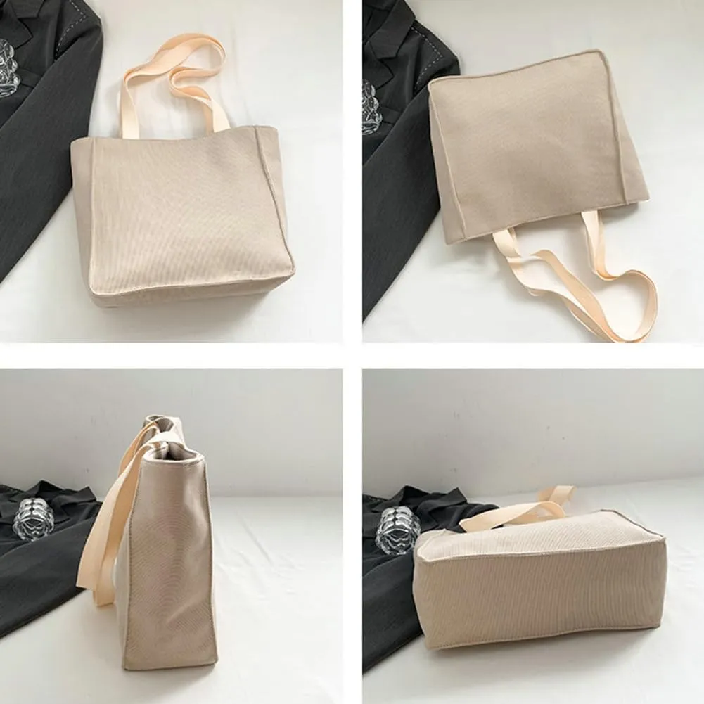 Corduroy Tote Bags Women Large Shoulder Hobo Bags Handbags Purse Stylish Satchel Purses Handbag
