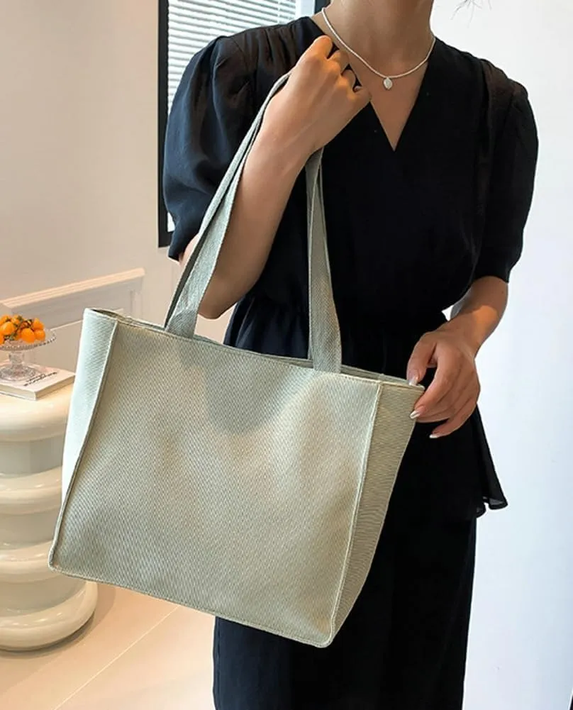 Corduroy Tote Bags Women Large Shoulder Hobo Bags Handbags Purse Stylish Satchel Purses Handbag