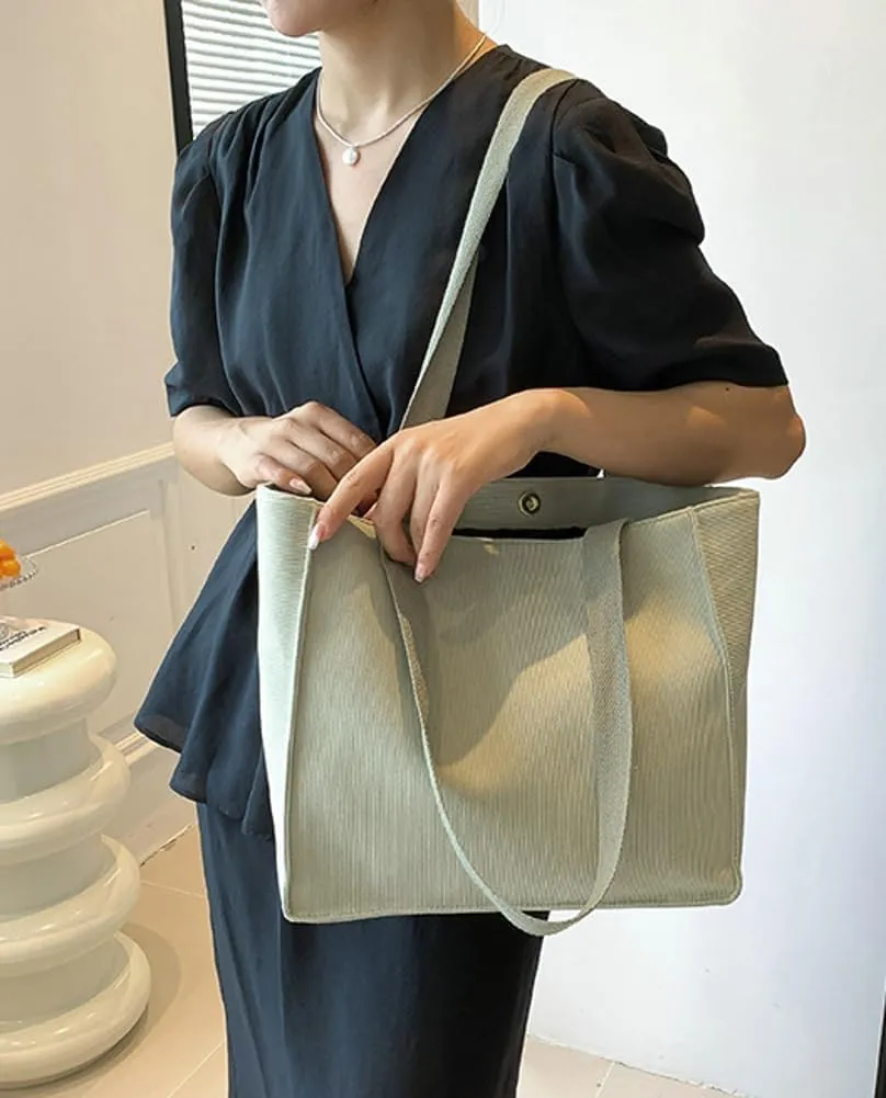 Corduroy Tote Bags Women Large Shoulder Hobo Bags Handbags Purse Stylish Satchel Purses Handbag