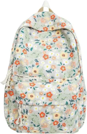 Cotton Canvas Backpacks for Women Backpack Purse Fashion Casual Travel Daypack