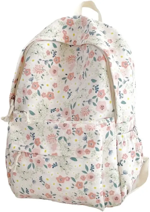 Cotton Canvas Backpacks for Women Backpack Purse Fashion Casual Travel Daypack