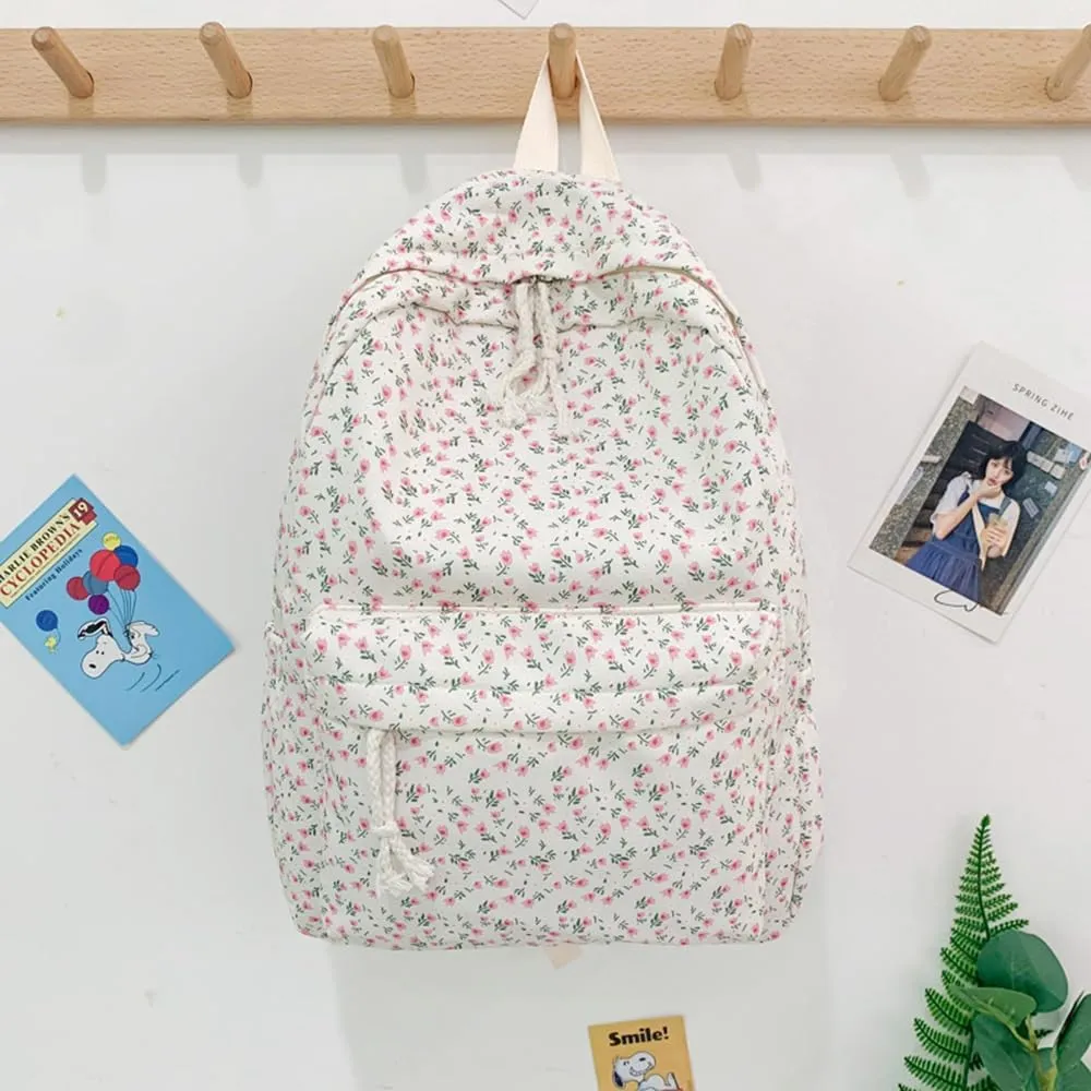 Cotton Canvas Backpacks for Women Backpack Purse Fashion Casual Travel Daypack