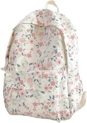Cotton Canvas Backpacks for Women Backpack Purse Fashion Casual Travel Daypack