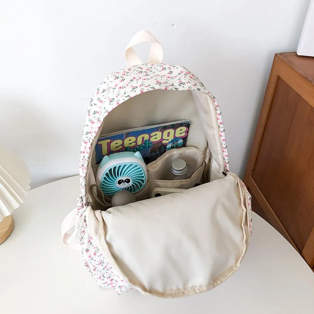 Cotton Canvas Backpacks for Women Backpack Purse Fashion Casual Travel Daypack