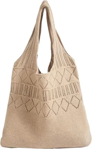 Crochet Bags for Women Travel Tote Bags Knit Summer Beach Tote and Boho Tote Handbags