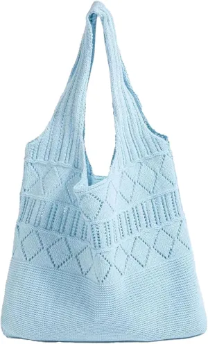 Crochet Bags for Women Travel Tote Bags Knit Summer Beach Tote and Boho Tote Handbags