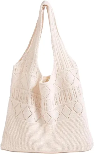 Crochet Bags for Women Travel Tote Bags Knit Summer Beach Tote and Boho Tote Handbags