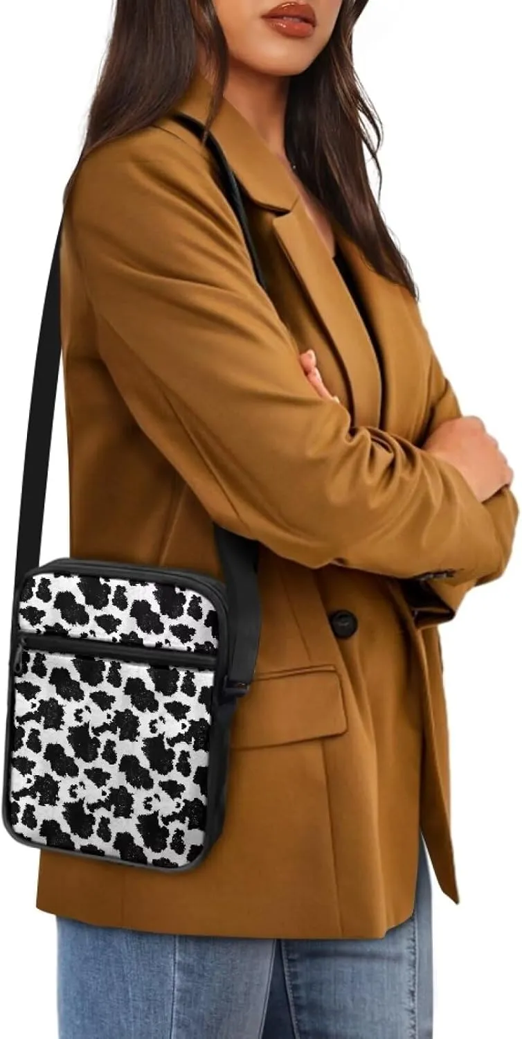 Crossbody Messenger Bags Womens Shoulder Bag Mini Work Office Bag Briefcases with Zipper
