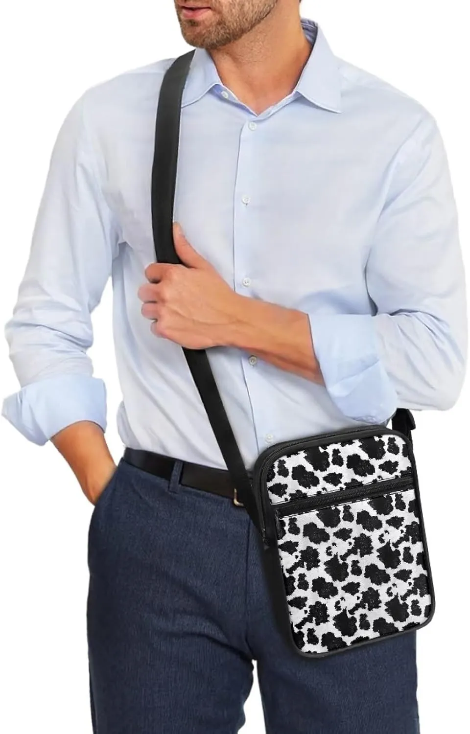 Crossbody Messenger Bags Womens Shoulder Bag Mini Work Office Bag Briefcases with Zipper