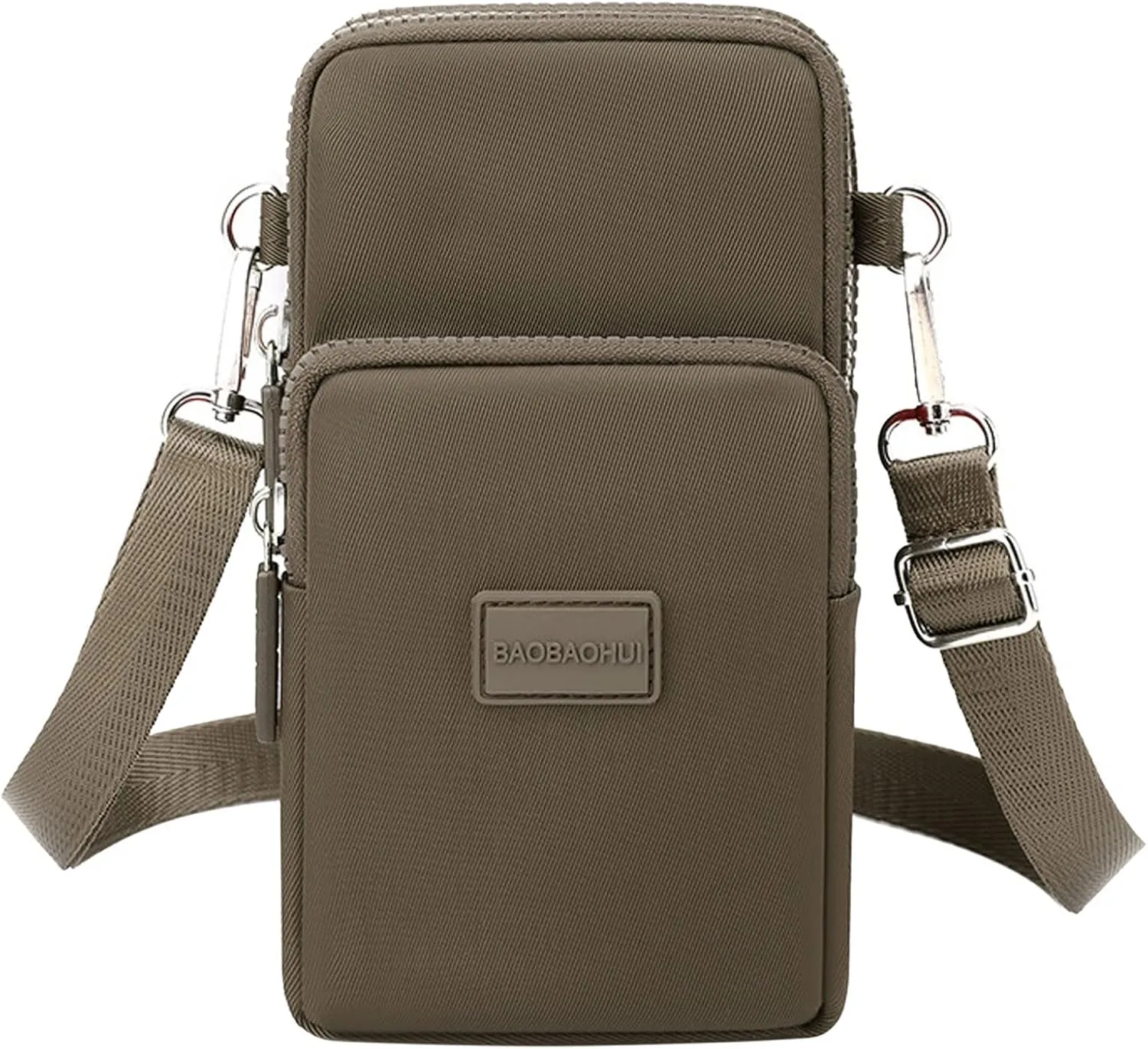 Crossbody Purse for Women Fashion Women's Shoulder Handbag Solid Color Non Printing Zipper Messenger Bag Mobile