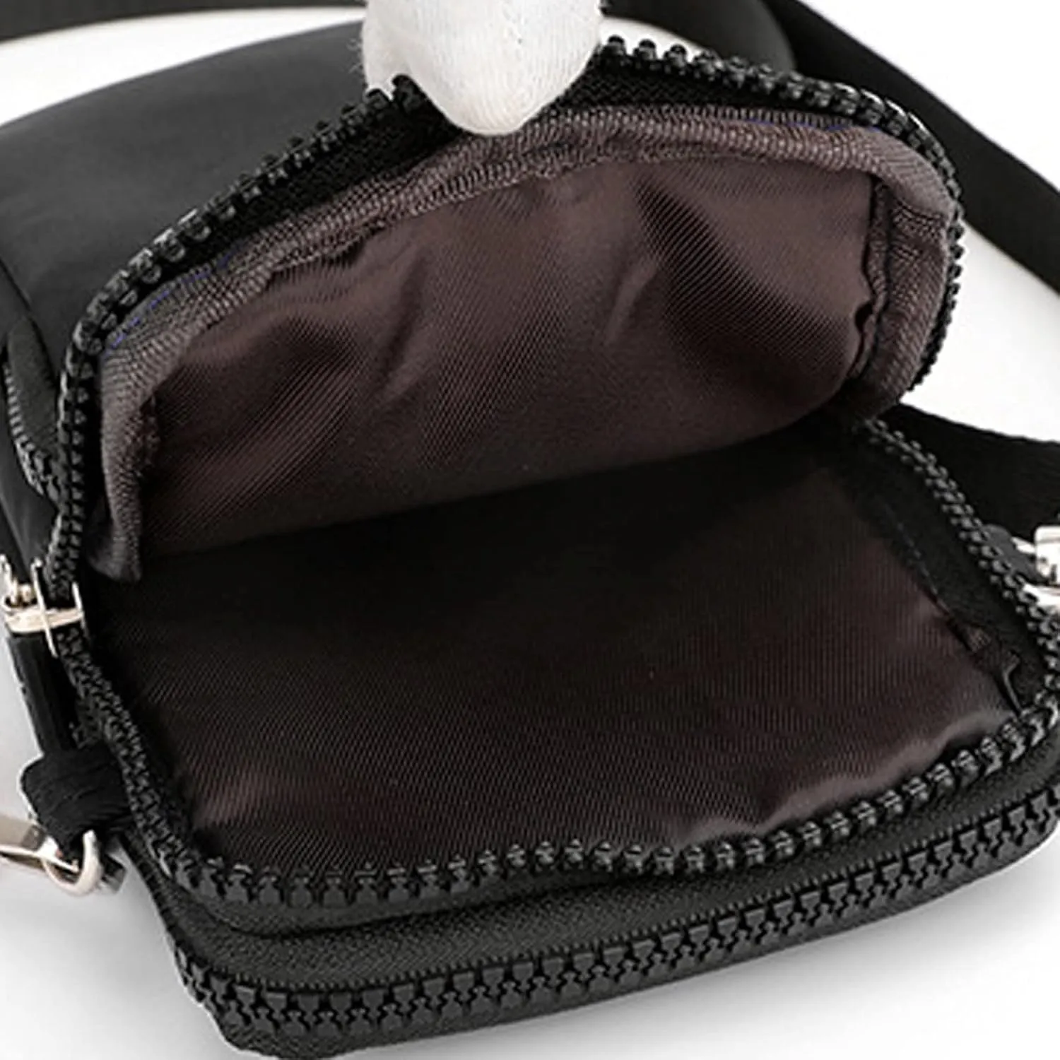 Crossbody Purse for Women Fashion Women's Shoulder Handbag Solid Color Non Printing Zipper Messenger Bag Mobile