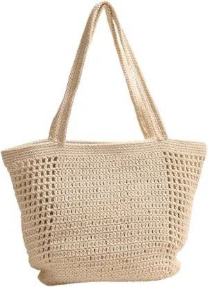 Cute Macrame Boho Beach Bag Women Slouchy Summer Beach Purse Hobo Shoulder Satchels Bags Travel Mini Tote Handbag 2025