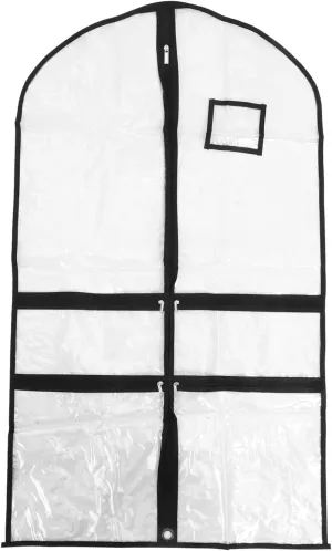Dance Costume Hanging Clothes Storage Bag Transparent Garment Bag for Dance Clothes Lightweight Protective for Uniforms Coats