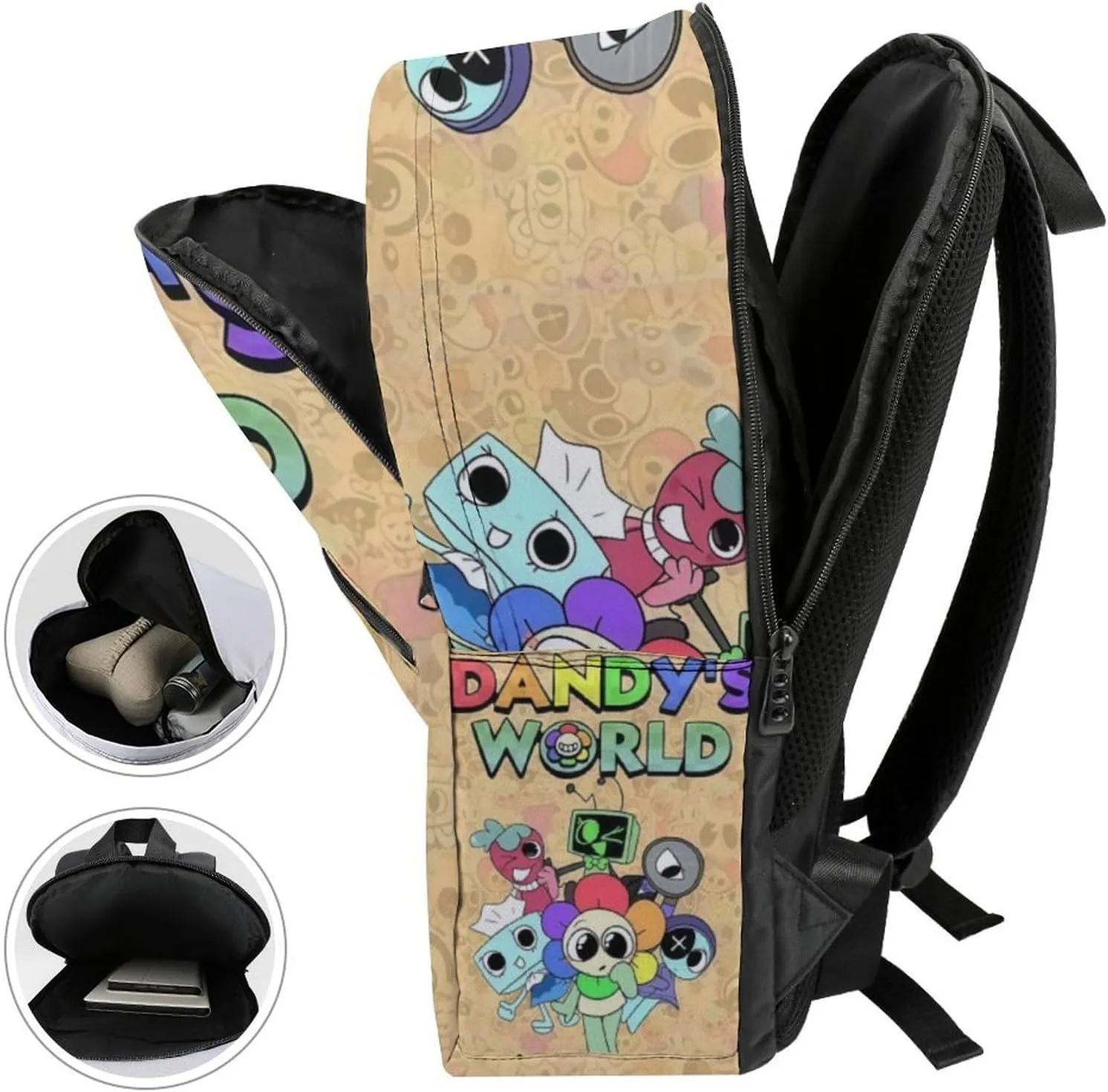 Dandys World Backpack Lightweight Large Capacity Laptop Backpack For Hiking Work Travel Unisex