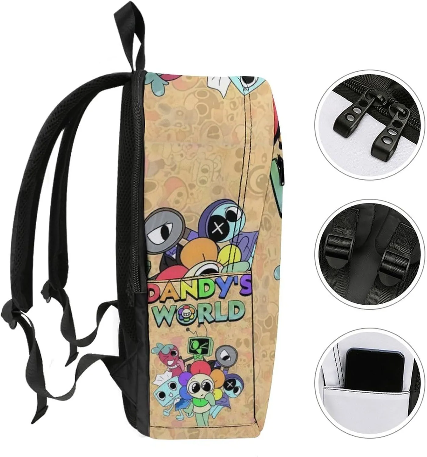 Dandys World Backpack Lightweight Large Capacity Laptop Backpack For Hiking Work Travel Unisex