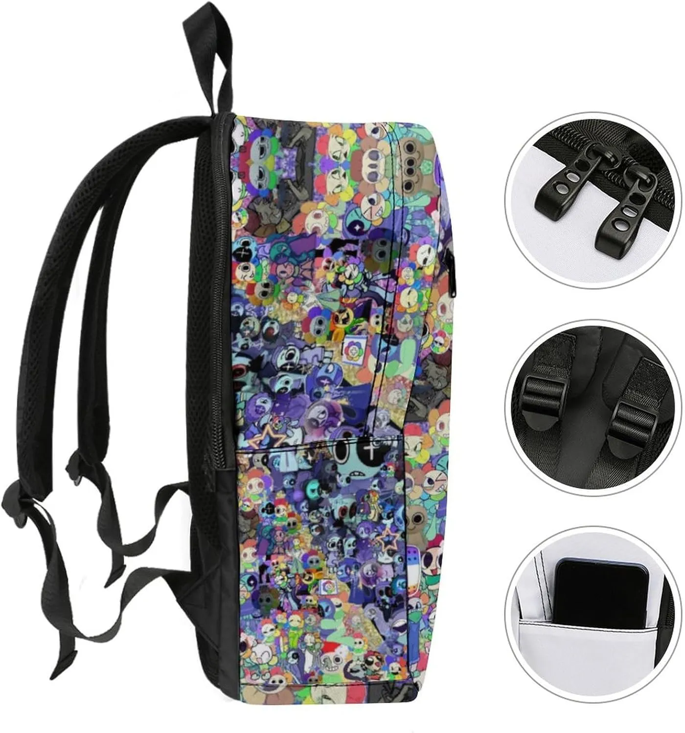 Dandys World Backpack Lightweight Large Capacity Laptop Backpack For Hiking Work Travel Unisex
