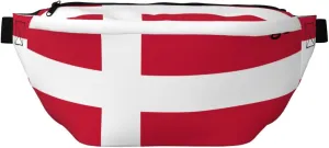 Danish Flag Stylish Crossbody Waist Pack - Versatile And Compact Travel Pouch For Hands-Free Storage