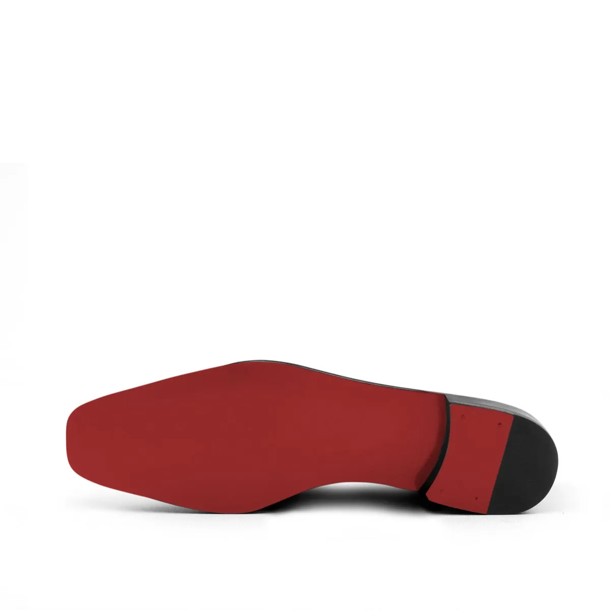 DapperFam Khalil in Navy / Red Men's Linen & Grossgrain Slipper