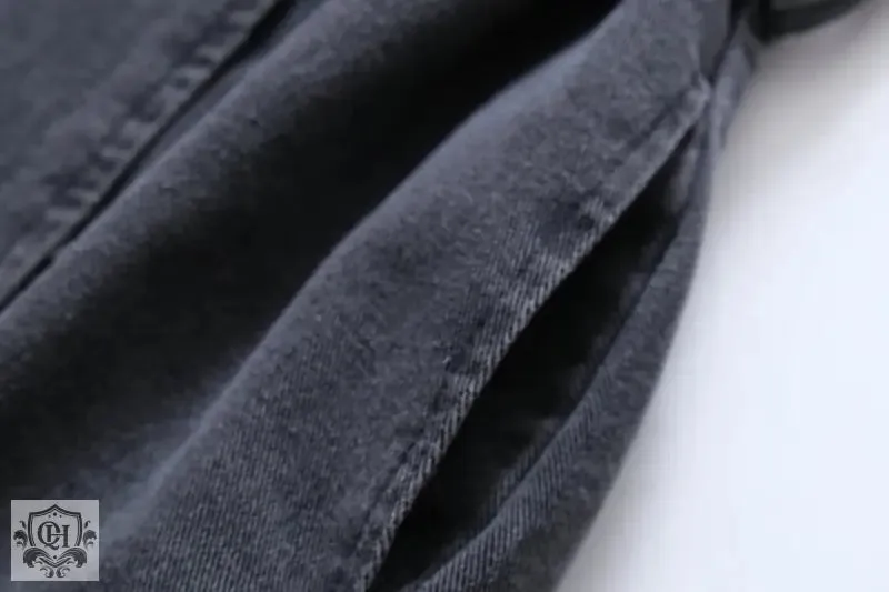 Denim Coat with Belt