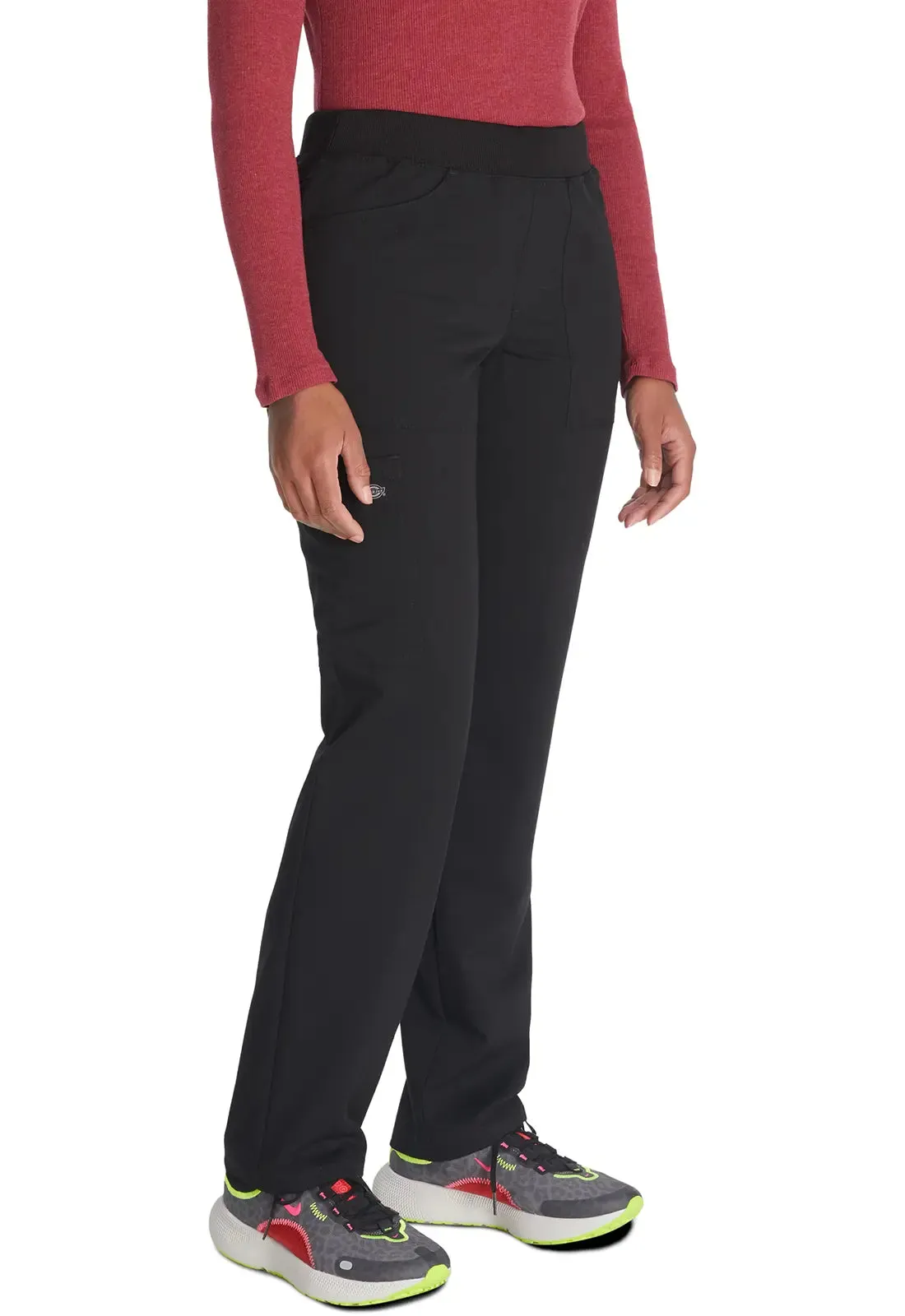 Dickies Balance Mid Rise Tapered Leg Pull-on Pant - Black