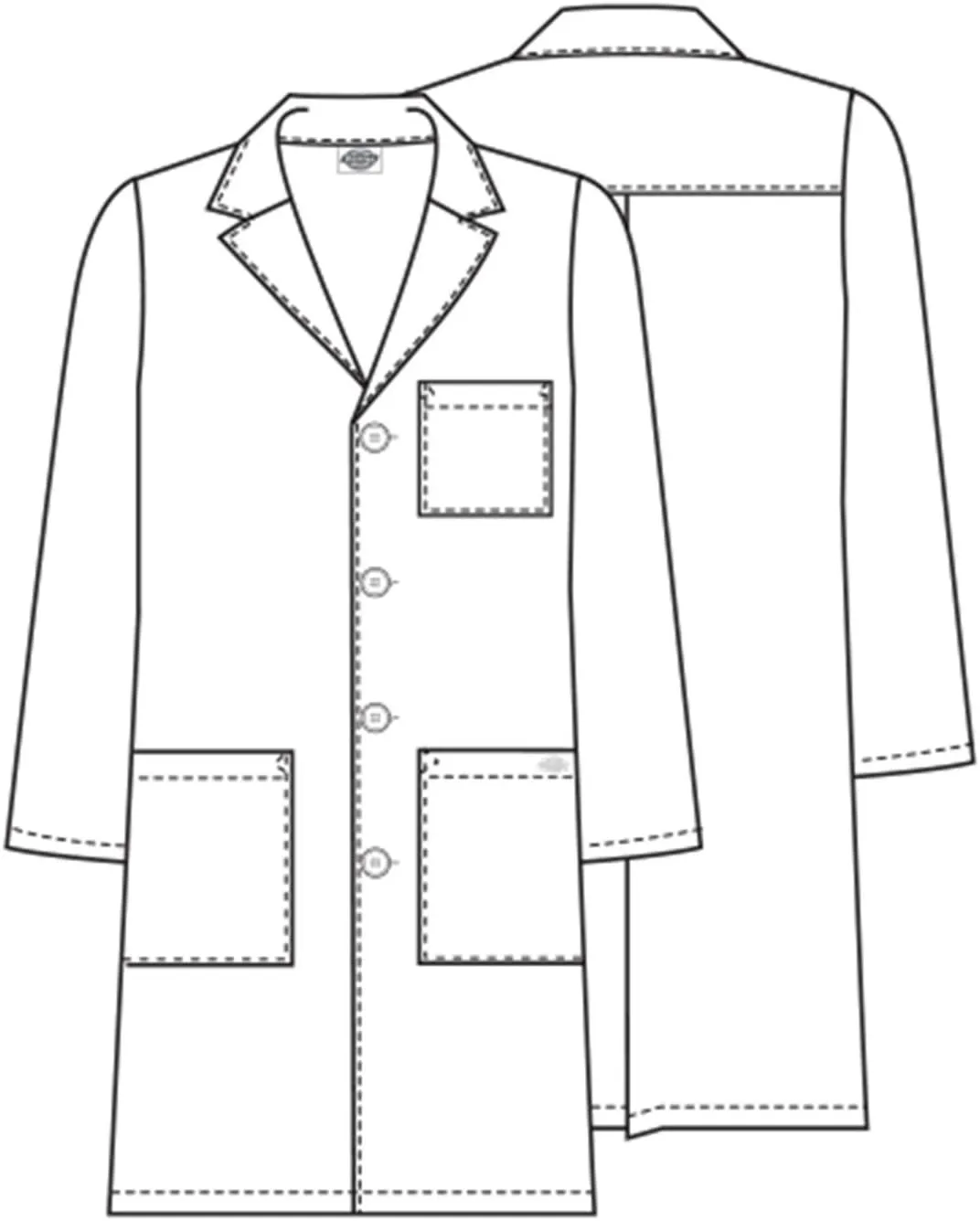 Dickies EDS Professional Men & Women Scrubs Lab Coats 40" 83403