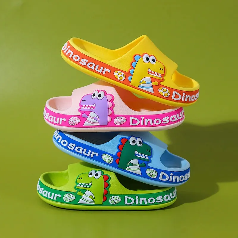 Dinosaur Slipper Slides for Kids