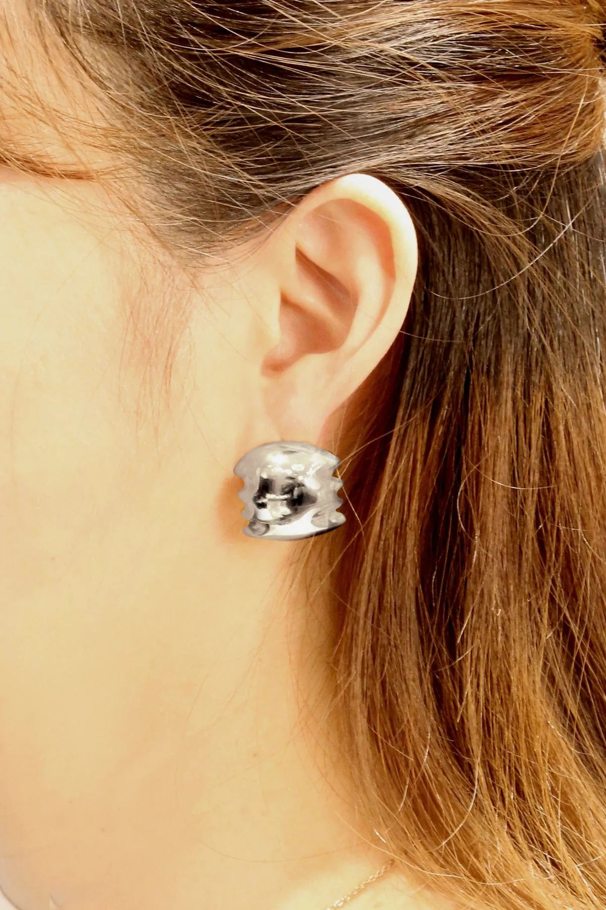 DJE310814 14K Bold Chunky Post Earrings