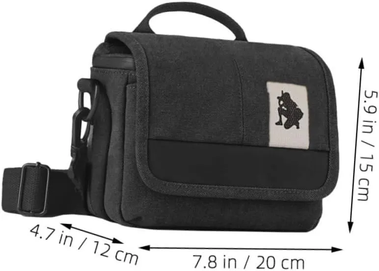 DOITOOL Small Medium Large Canvas Camera Pouches Camera Backpack Large Bag Dslr Case Storage Bag Shoulder Strap Case