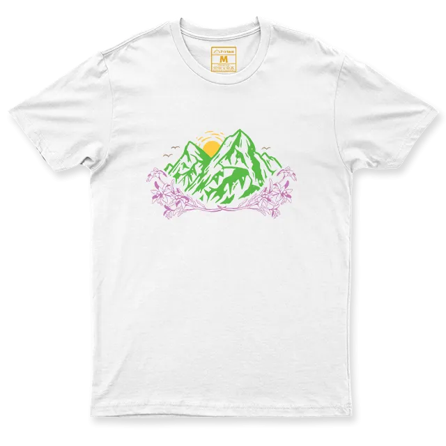 Drifit Shirt: Mountain Flowers