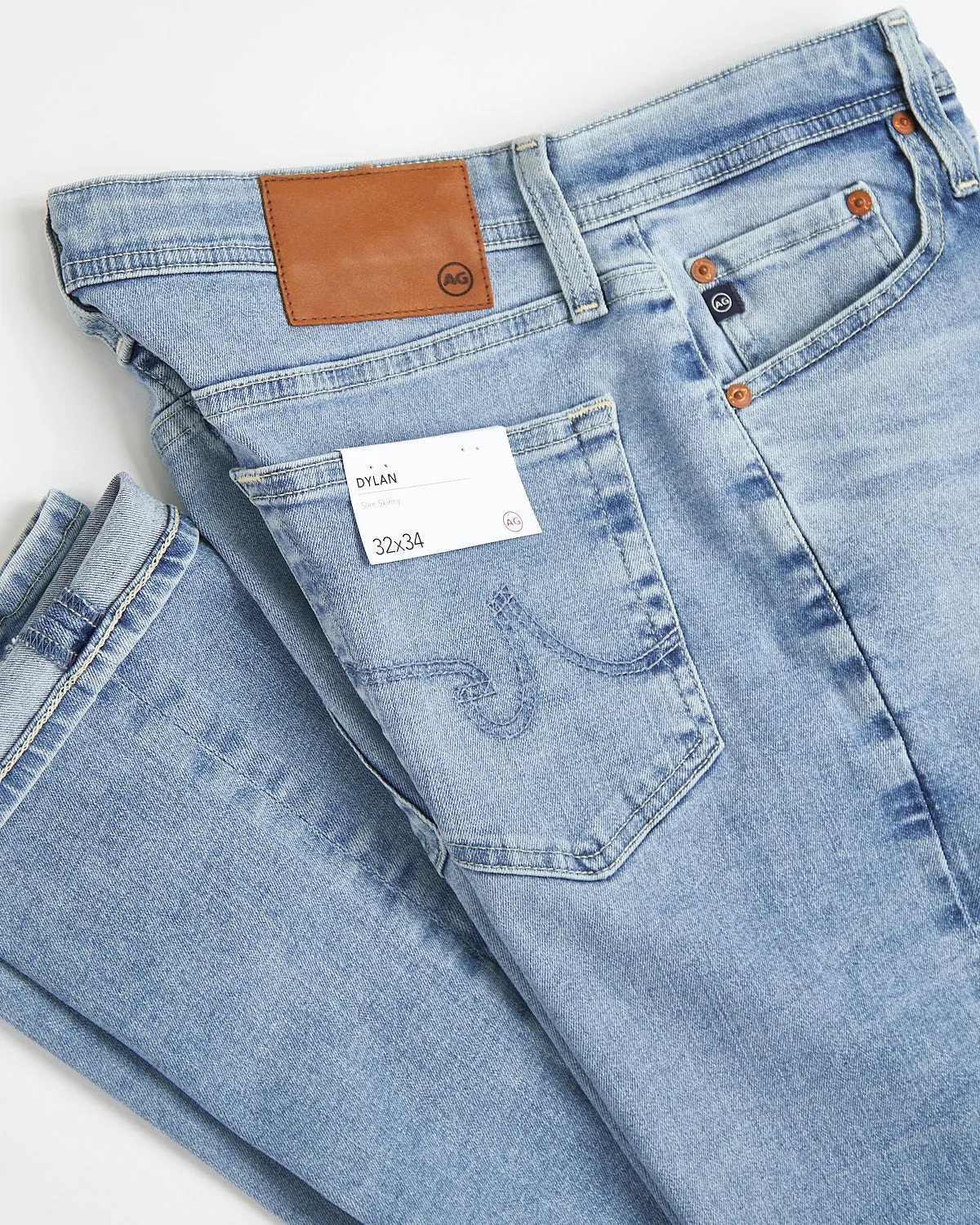 Dylan Eldorado Light Wash Aged Denim Jeans