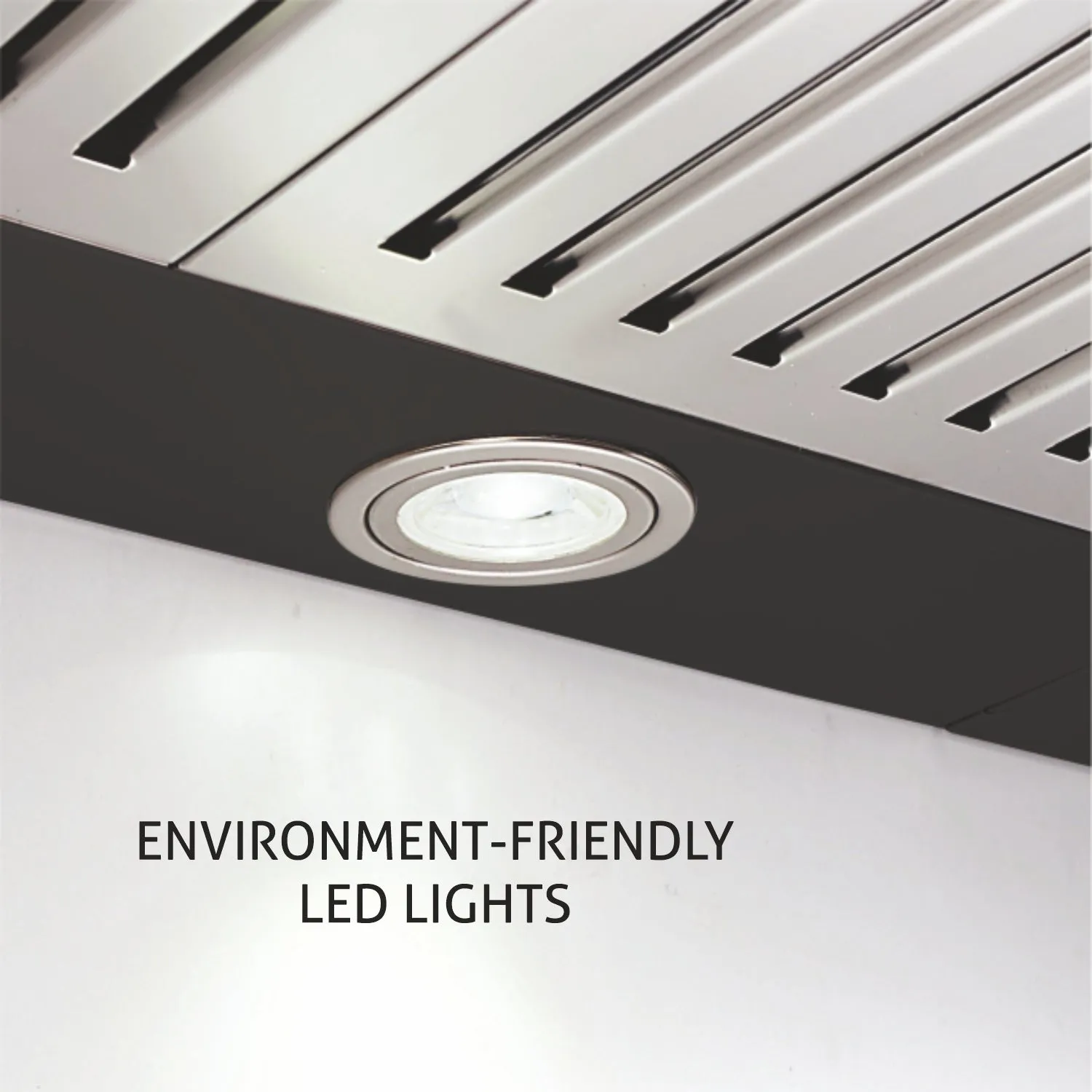 Electric Kitchen Chimney, Pyramid Shape Baffle filters 90cm 1250 m3/h - Black (6051 BL 90)