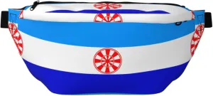 Ewenke National Flag Stylish Crossbody Waist Pack - Versatile And Compact Travel Pouch For Hands-Free Storage